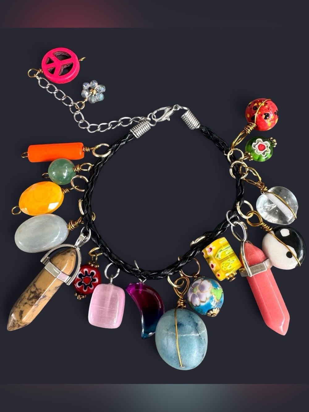 Rebecca Stacked Charm Bracelet